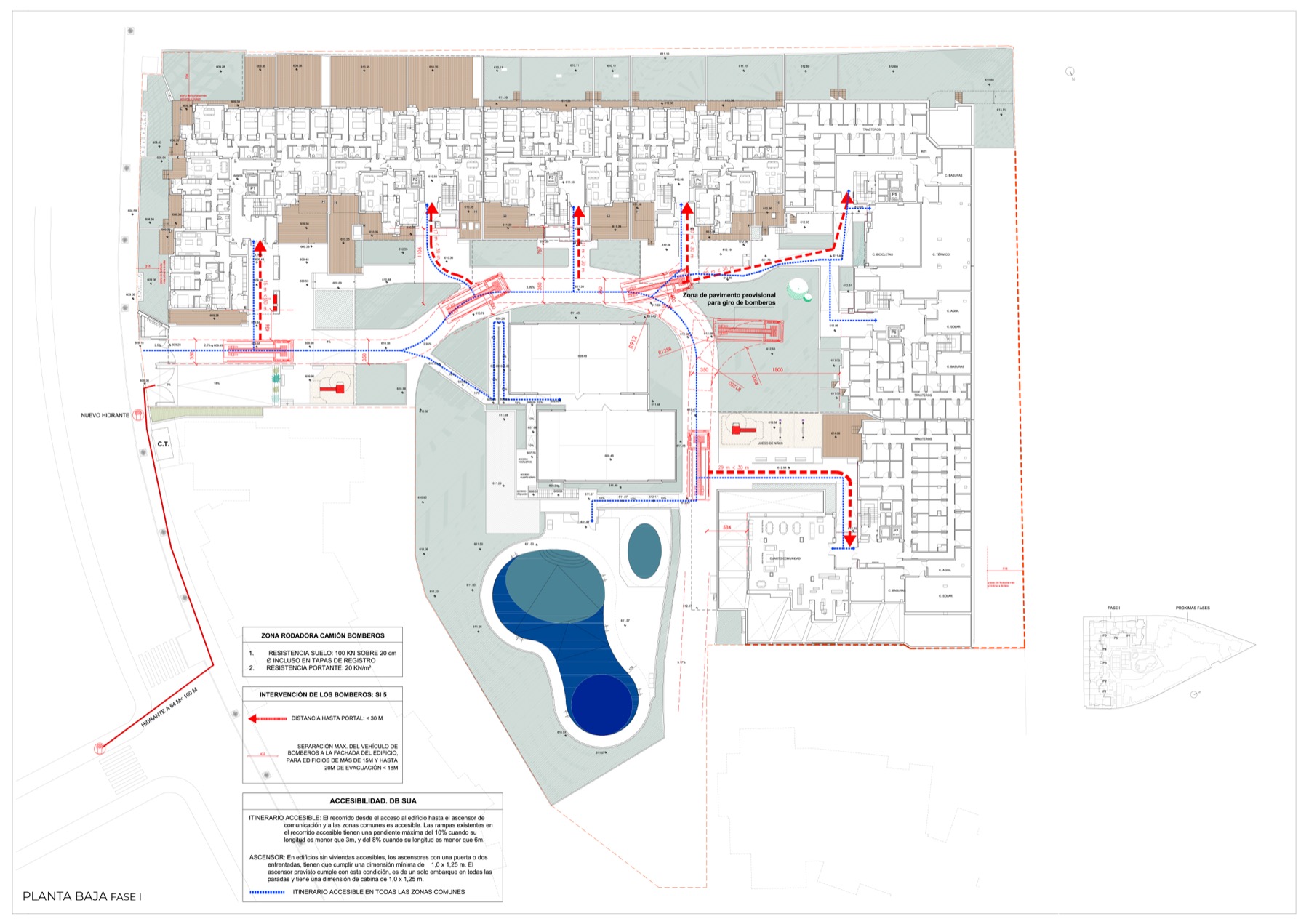 Plano de «RIVAS FASES I+II+III», vivienda colectiva libre en MADRID