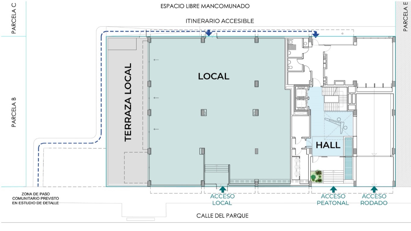Esquema de «MONTE DEL PILAR», oficinas en MADRID