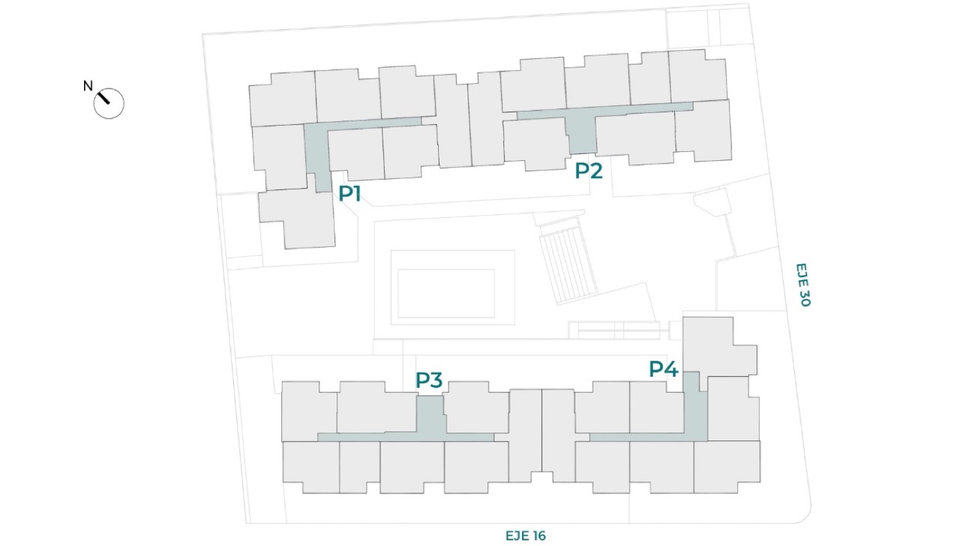 Esquema de «ARPO 6D», vivienda colectiva VPPL en MADRID