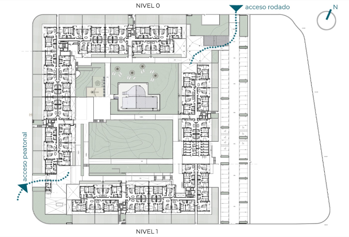 Esquema de «NAVALCARNERO SAN ISIDRO», vivienda colectiva VPPL en NAVALCARNERO