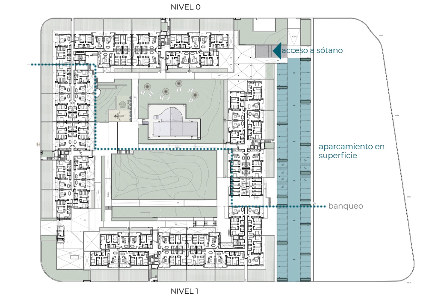 Esquema de «NAVALCARNERO SAN ISIDRO», vivienda colectiva VPPL en NAVALCARNERO