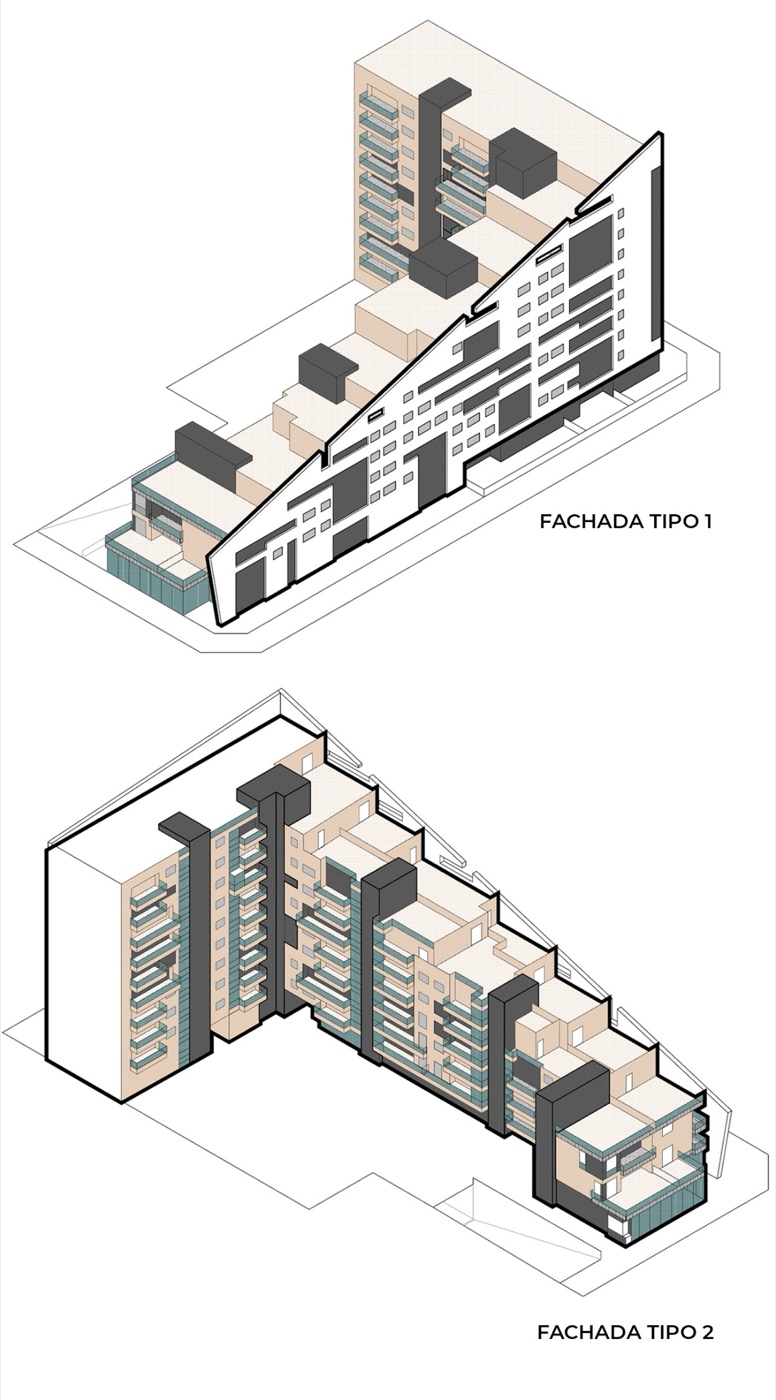 Esquema de «BERROCALES», vivienda colectiva libre en MADRID